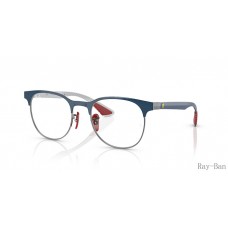 Ray Ban Optics Scuderia Ferrari Collection Blue On Gunmetal Frame RB8327VM Eyeglasses