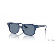Ray Ban Kids Blue And Dark Blue RB9071S Sunglasses