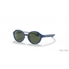 Ray Ban Kids Blue On Grey And Green RB9075S Sunglasses