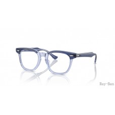 Ray Ban Optics Kids Top Violet On Transparent Violet Frame RY9098V Eyeglasses