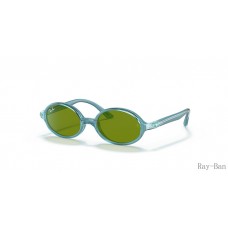 Ray Ban Kids Light Blue And Green RB9145S Sunglasses