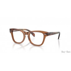 Ray Ban Optics Kids Transparent Brown Frame RY9707V Eyeglasses