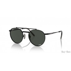 Ray Ban Round Ii Titanium Black And Dark Grey RB8237 Sunglasses