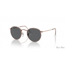 Ray Ban Round Metal Rose Gold Rose Gold And Dark Grey RB3447 Sunglasses