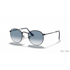 Ray Ban Round Metal Black And Blue RB3447 Sunglasses