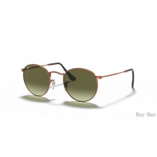 Ray Ban Round Metal Bronze-Copper And Green RB3447 Sunglasses