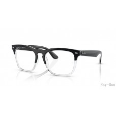 Ray Ban Steve Optics Black On Transparent Frame RB4487VF Eyeglasses