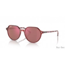 Ray Ban Thalia Transparent Pink And Red RB2195 Sunglasses