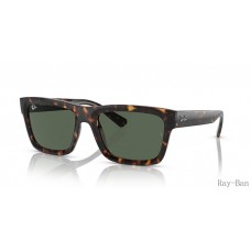 Ray Ban Warren Bio-based Havana And Dark Blue RB4396F Sunglasses