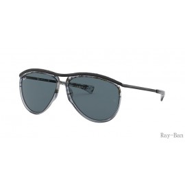Ray Ban Aviator Olympian Grey Havana And Blue RB2219 Sunglasses