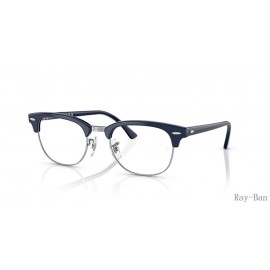 Ray Ban Clubmaster Optics Blue On Silver Frame RB5154 Eyeglasses