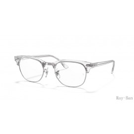 Ray Ban Clubmaster Optics White Transparent Frame RB5154 Eyeglasses