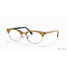 Ray Ban Clubmaster Oval Optics Beige Frame RB3946V Eyeglasses