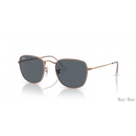 Ray Ban Frank Rose Gold Rose Gold And Blue RB3857 Sunglasses