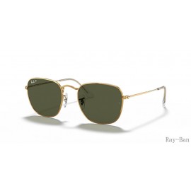 Ray Ban Frank Gold And Green RB3857 Sunglasses