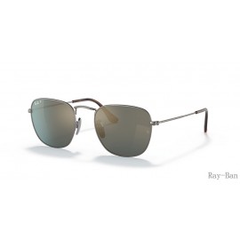 Ray Ban Frank Titanium Gunmetal And Blue RB8157 Sunglasses