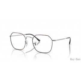 Ray Ban Jim Optics Havana On Silver Frame RB3694V Eyeglasses