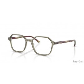 Ray Ban John Optics Transparent Green Frame RB5394 Eyeglasses