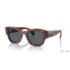 Ray Ban Jorge Striped Havana And Blue RB7681S Sunglasses