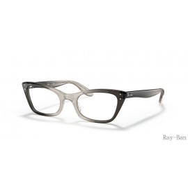 Ray Ban Lady Burbank Optics Transparent Grey Frame RB5499 Eyeglasses