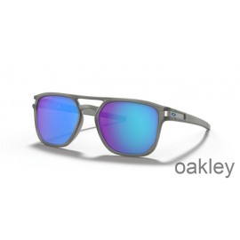 Oakley Latch Beta Prizm Sapphire Polarized Lenses with Matte Grey Ink Frame Sunglasses