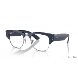 Ray Ban Mega Clubmaster Optics Blue On Silver Frame RB0316V Eyeglasses