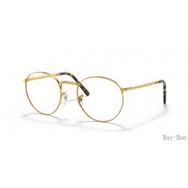 Ray Ban New Round Optics Gold Frame RB3637V Eyeglasses