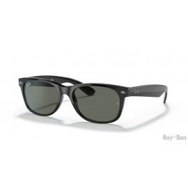 Ray Ban New Wayfarer Classic Black And Green RB2132 Sunglasses