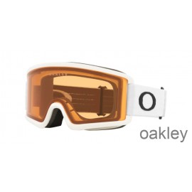 Oakley Target Line S Snow Goggles in Matte White with Persimmon OO7122-06