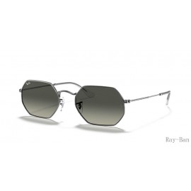 Ray Ban Octagonal Classic Gunmetal And Grey RB3556N Sunglasses