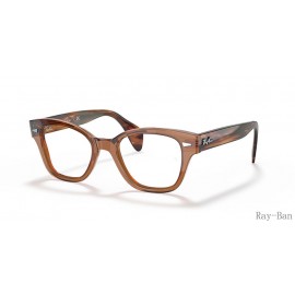 Ray Ban Optics Transparent Brown Frame RB0880 Eyeglasses
