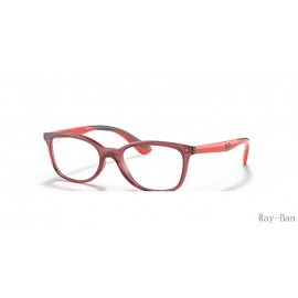 Ray Ban Optics Kids Transparent Red Frame RY1586 Eyeglasses