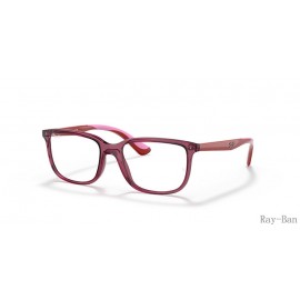 Ray Ban Optics Kids Transparent Pink Frame RY1605 Eyeglasses