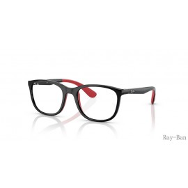Ray Ban Optics Kids Black On Red Frame RY1620 Eyeglasses