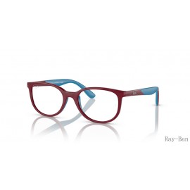 Ray Ban Optics Kids Bio-based Bordeaux On Blue Frame RY1622 Eyeglasses