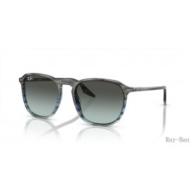 Ray Ban Striped Grey/Blue And Blue RB2203F Sunglasses