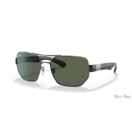 Ray Ban Gunmetal And Green RB3672 Sunglasses