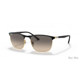 Ray Ban Black On Gold And Grey RB3686 Sunglasses