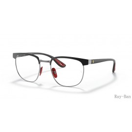 Ray Ban Scuderia Ferrari Collection Black On Gunmetal Frame RB3698VM Eyeglasses