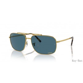 Ray Ban Gold And Blue RB3796 Sunglasses