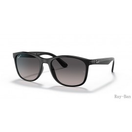 Ray Ban Black And Grey RB4374F Sunglasses