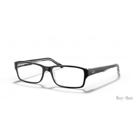 Ray Ban Optics Black On Transparent Frame RB5169 Eyeglasses