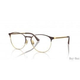 Ray Ban Optics Havana On Gold Frame RB6375 Eyeglasses
