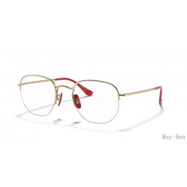 Ray Ban Scuderia Ferrari Collection Gold Frame RB6448M Eyeglasses