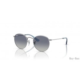 Ray Ban Round Kids Silver And Grey/Blue RB9547S Sunglasses