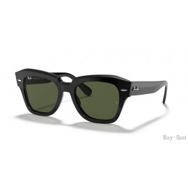 Ray Ban State Street Black And Green RB2186 Sunglasses