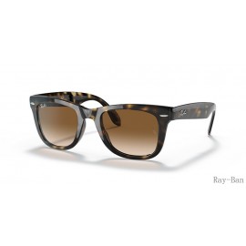Ray Ban Wayfarer Folding Classic Light Havana And Brown RB4105 Sunglasses