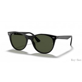 Ray Ban Wayfarer Ii Classic Black And Green RB2185 Sunglasses