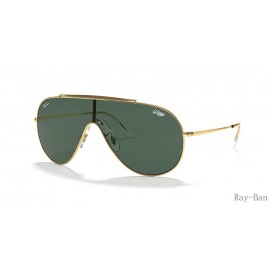 Ray Ban Wings Gold And Green RB3597 Sunglasses