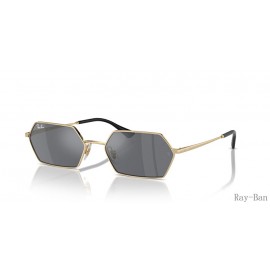 Ray Ban Yevi Bio-based Light Gold And Dark Grey RB3728 Sunglasses